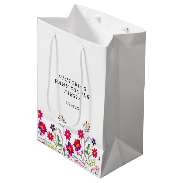 Mexikanska blommor Baby Shower Fiesta (Framsidan Vinklad)
