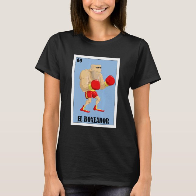 Mexikanska Boxing El Boxeador T Shirt (Framsida)