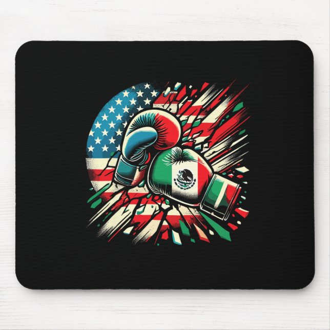 Mexikanska Boxing-handskar amerikanska Flagga Fusi Musmatta (Framsidan)