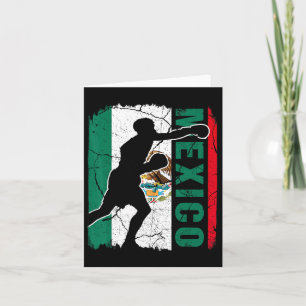 Mexikanska Boxing Team Mexico Flagga Boxing Glove Kort