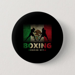 Mexikanska Boxing Vintage Mexiko Flagga Mexikanska Knapp