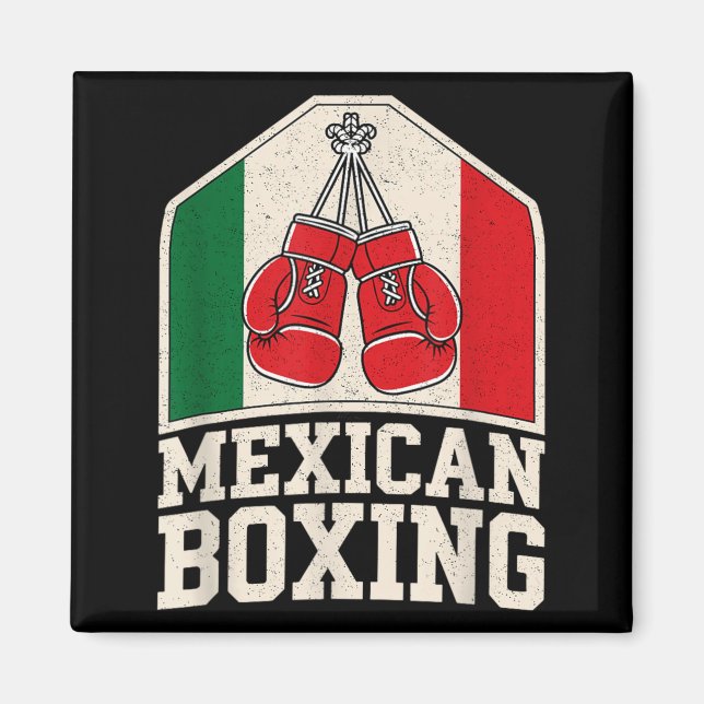 Mexikanska boxnings handskar Fighter Los Guantes D Magnet (Framsidan)