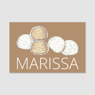 Mexikanska Bröllop Cookies Snowbollar Bakery Namnbricka