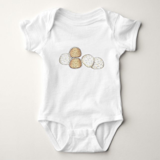 Mexikanska Bröllop Cookies Snowbollar Bakery T Shirt (Framsida)