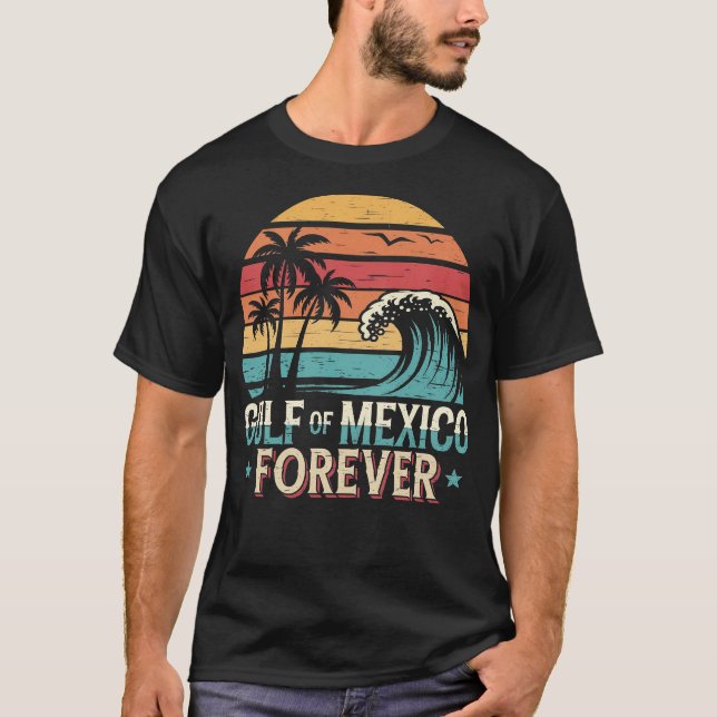 Mexikanska Bukt vid Surfing T Shirt (Framsida)