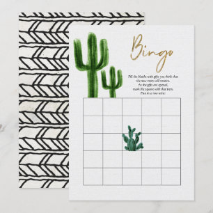 Mexikanska Cactus Bingo-spelkort Inbjudningar