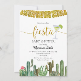  Mexikanska Cactus Fiesta Baby dusch Party  Inbjudningar