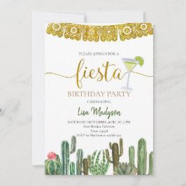 Mexikanska Cactus Fiesta Födelsedagsfest  Inbjudningar