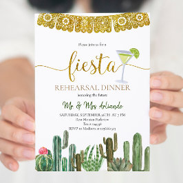 Mexikanska Cactus Rehearsal Dinner Fiesta Inbjudningar