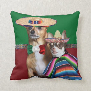 Mexikanska chihuahua hundar kastar kudde