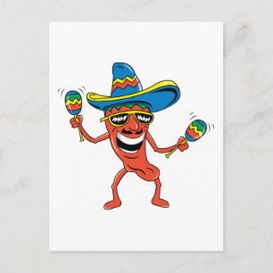 Mexikanska Chili Pepper Vykort