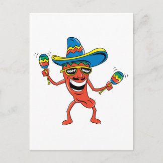 Mexikanska Chili Pepper Vykort