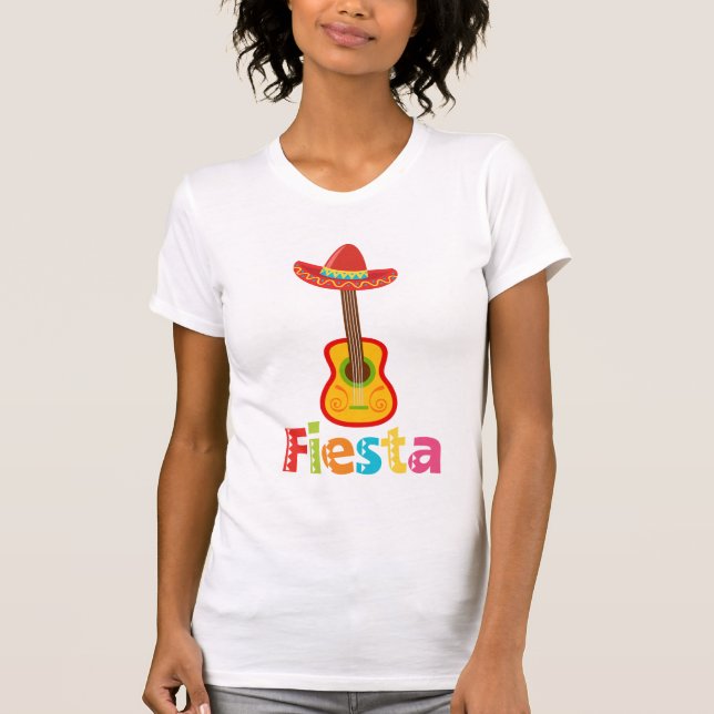 Mexikanska Cinco De Mayo Kvinnors t-shirt med Fies (Framsida)