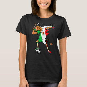 Mexikanska City Camel Mexico Flagga Fotboll Pla T Shirt