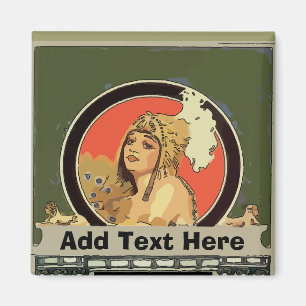 Mexikanska Cleopatra Tile add namn Magnet