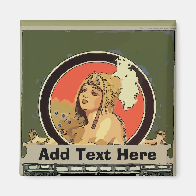 Mexikanska Cleopatra Tile add namn Magnet (Framsidan)