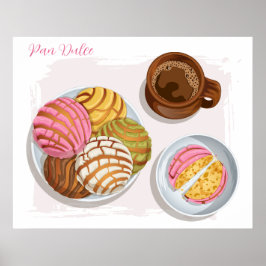 Mexikanska Concha Pan Dulce & Champurrado Mugg Kit Poster