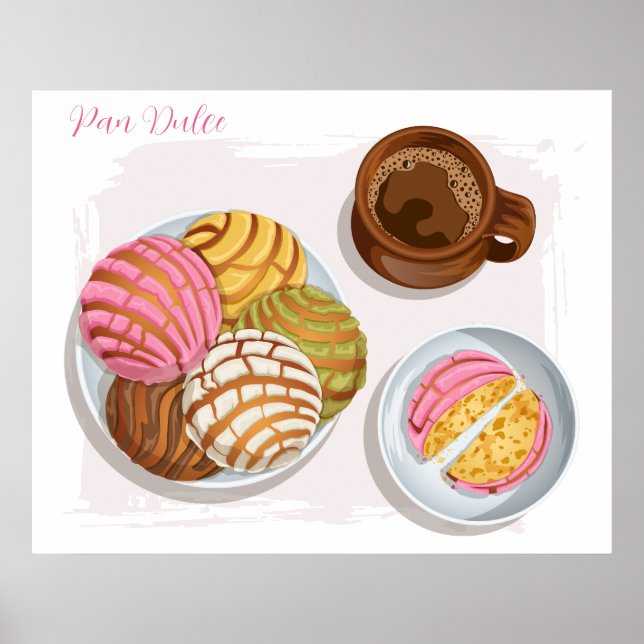 Mexikanska Concha Pan Dulce & Champurrado Mugg Kit Poster (Framsidan)