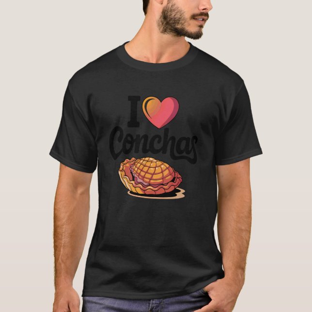 Mexikanska Conchas Pan De Dulce Konditor T Shirt (Framsida)