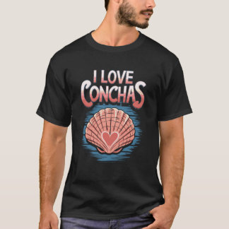 Mexikanska Conchas Pan De Dulce Konditor T Shirt