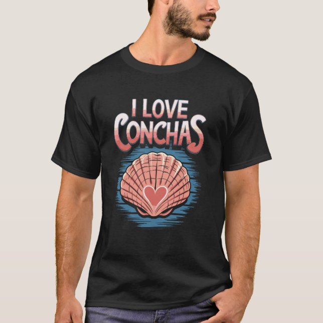 Mexikanska Conchas Pan De Dulce Konditor T Shirt (Framsida)