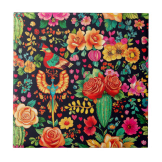 Mexikanska Corazón del Jardín Kakelplatta