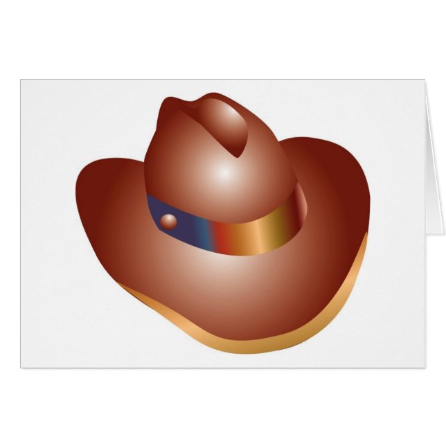 Mexikanska Cowboy Hat Hälsningskort (Framsidan Horizontal)