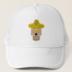 Mexikanska Day of the dead Skull  Keps