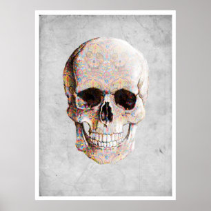 Mexikanska Day of the dead Skull Poster