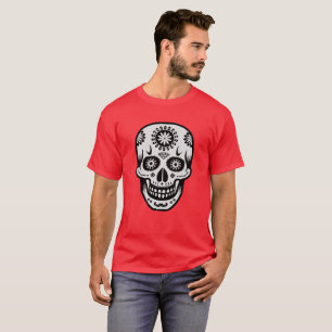Mexikanska Day of the dead Sugar Skull Tee