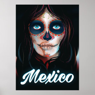 Mexikanska Day of the dead Vacation poster