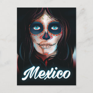 Mexikanska Day of the dead Vacation poster Vykort