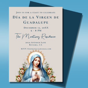 Mexikanska Día de la Virgen de Guadalupe Feast Inbjudningar