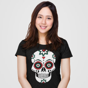 Mexikanska Dia De Los Muertos Day of the dead Cost T Shirt