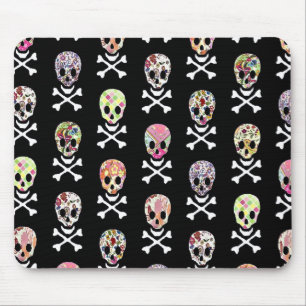 Mexikanska Dödsdagens Kalle Skull Korsben Musmatta
