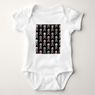 Mexikanska Dödsdagens Kalle Skull Korsben Tee Shirt