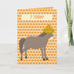 Mexikanska Donkey Day of the dead Birthday Kort