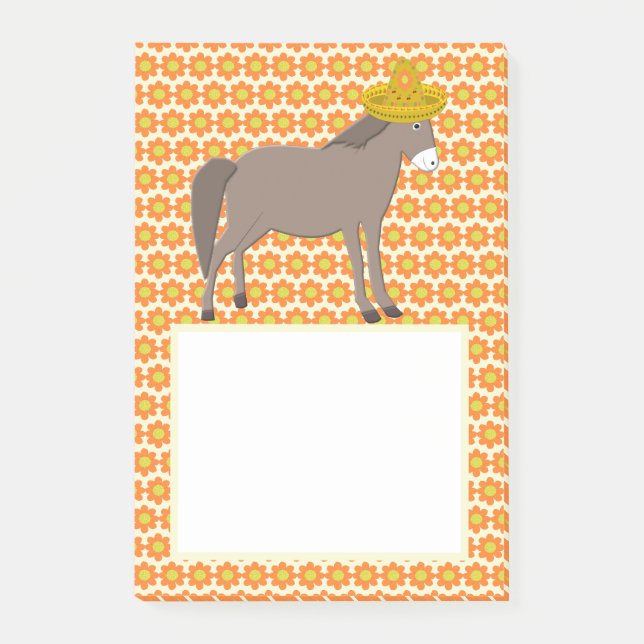 Mexikanska Donkey Day of the dead Post-it Block (Framsida)