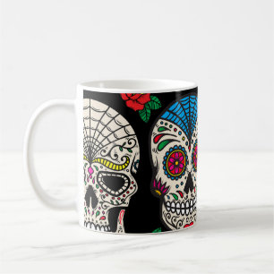 Mexikanska Döskallar och Ro: Vintage Design Kaffemugg