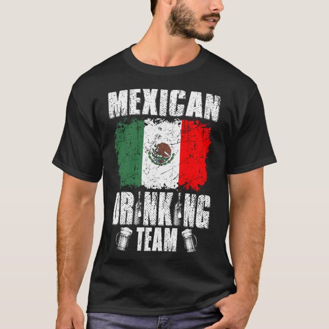 Mexikanska dricksteamet jultröja t shirt (Framsida)