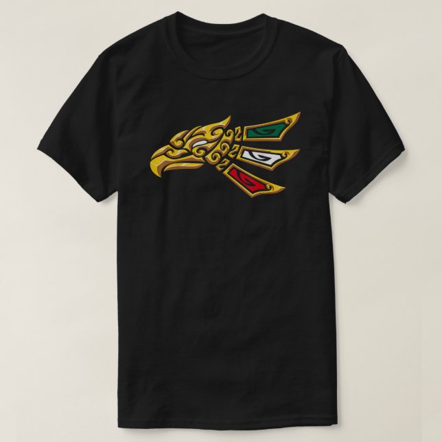 Mexikanska Eagle-stammen Stil Hecho en Mexico T Shirt (Design framsida)