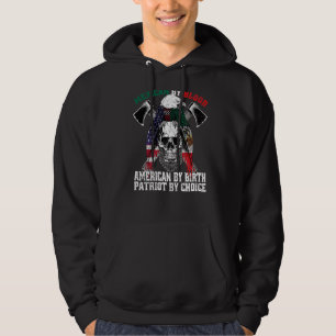 Mexikanska efter Blood American by Birth Patriot b Hoodie