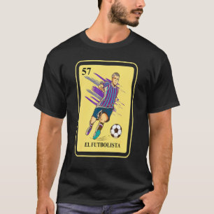 Mexikanska El Futbolista Lottery Traditional Bingo T Shirt