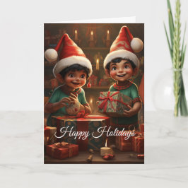 Mexikanska Elf-Helgdag-kort Kort