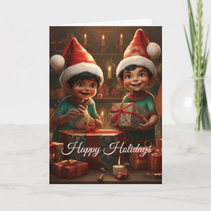 Mexikanska Elf-Helgdag-kort Kort