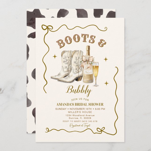 Mexikanska Elfenbenskusten och Möhippan Bubly Inbjudningar (Fram/baksida)