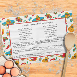 Mexikanska familjen Recipe Heirloom Keepsaké Kökshandduk