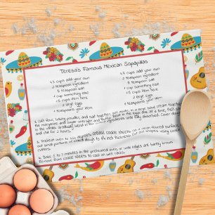 Mexikanska familjen Recipe Heirloom Keepsaké Kökshandduk