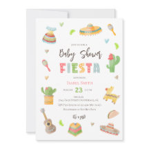 Mexikanska färgstarka fiesta Baby Shower