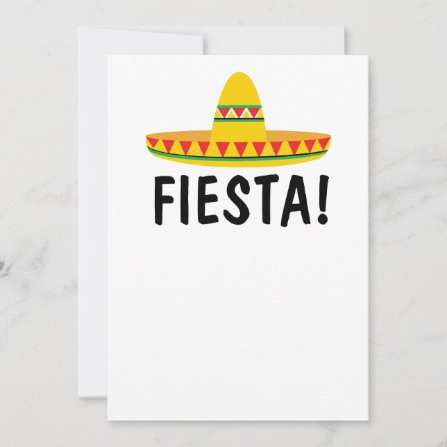 MEXIKANSKA FEST INVITATIONER PERSONALISERA INBJUDNINGAR (Framsida)